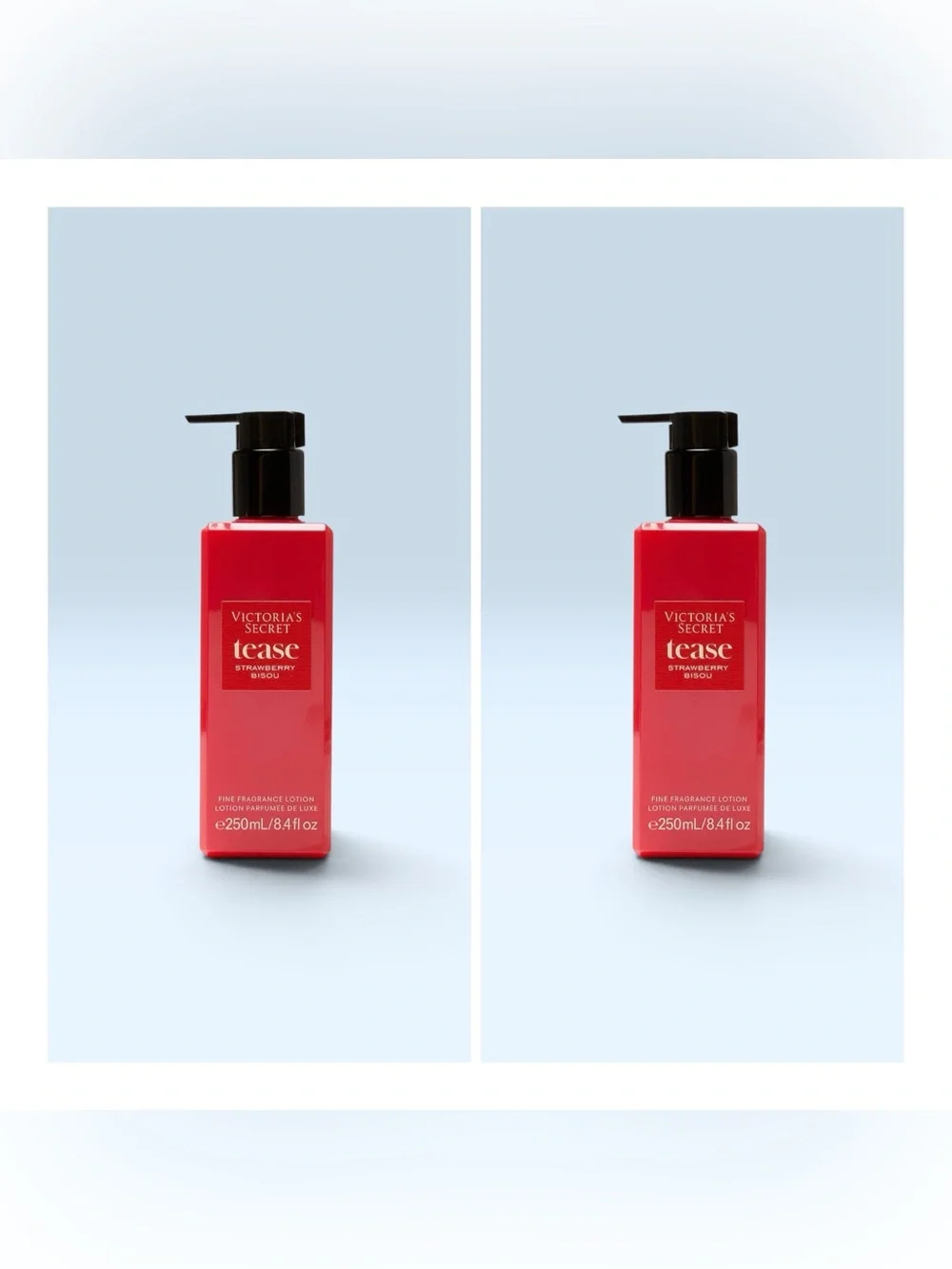 Victoria's Secret Tease Strawberry Lotion - Red with Black Pump